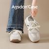 Augustine Women's 2025 Autumn Thick-Soled Casual White Sneakers