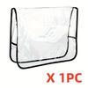 BEPAN 1/2/4pcs Salon Chair Cover Protectors Clear Square Hairdressing Chair Back Covers Salon Chair Stitched Cover Styling Accessories