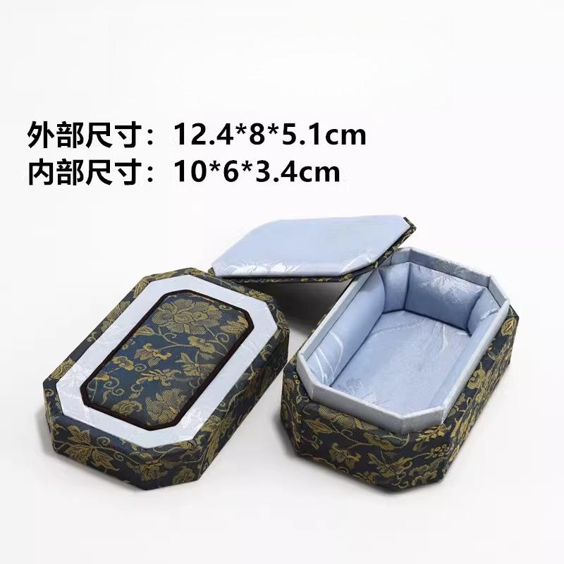 Jewelry Box Retro Cultural Toys Jade and Jewelry Jewelry Packaging Box with Chinese Style Strap Cover Bracelet Pendant Boxs