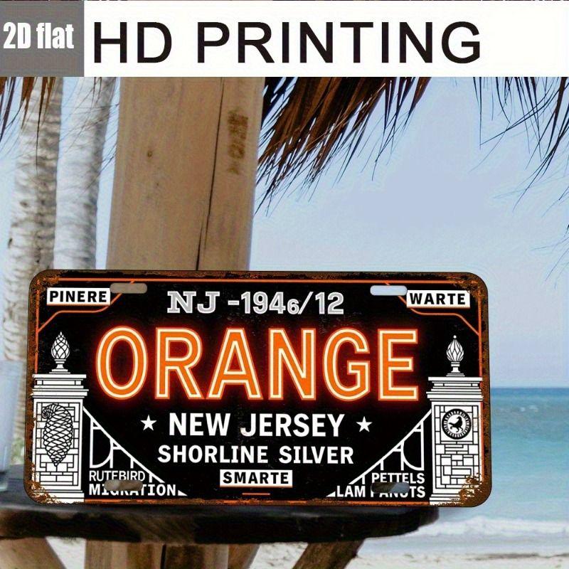 Car License Plate Metal Wall Decor 15x30cm