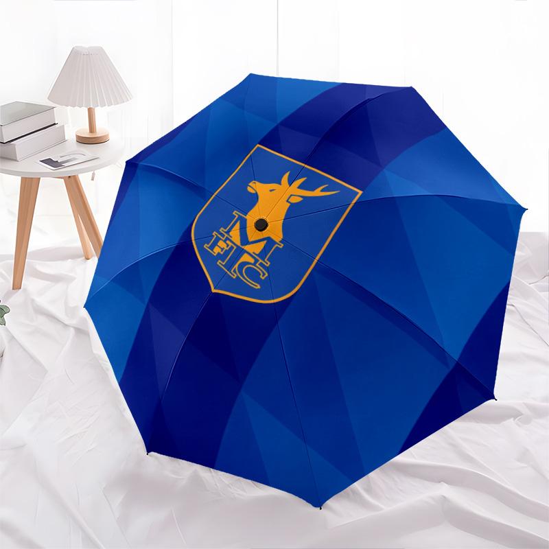Mansfield Town Football Club Pattern, Automatic Folding Umbrella, Portable and Foldable Design, 8 Ribs, a Christmas or Birthday Gift.
