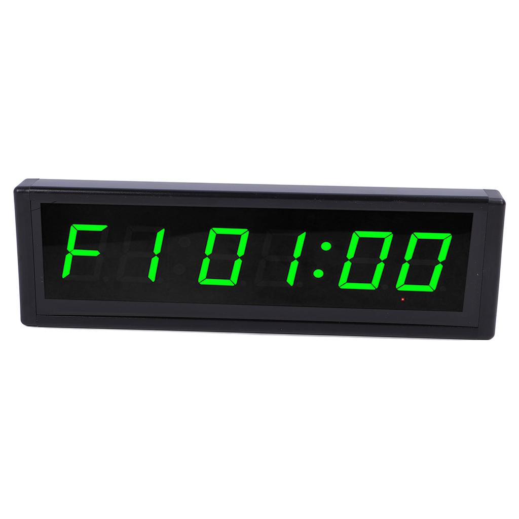 Digital Wall Clock 7 Color Timer Function 6 Digits Electric Wall Clock with Remote Control for Living Room Bedroom Kitchen