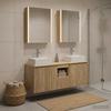 Bathroom Cabinet Set 5 pcs Sonoma Oak Wood Based Material