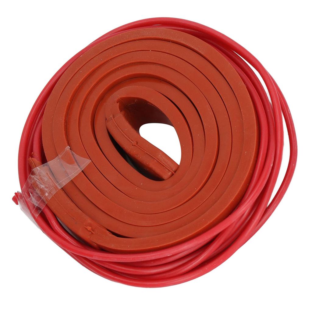 Silicone Heating Belt Waterproof Soft Insulation Flexible Heater for Oil Pipe 15x1000mm 40w DC12V