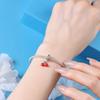 Copper Cute Cherry Pendants Bracelet Charms Fit Bangle For Women Jewelry Party Beads Fine Gifts Diy Accessories