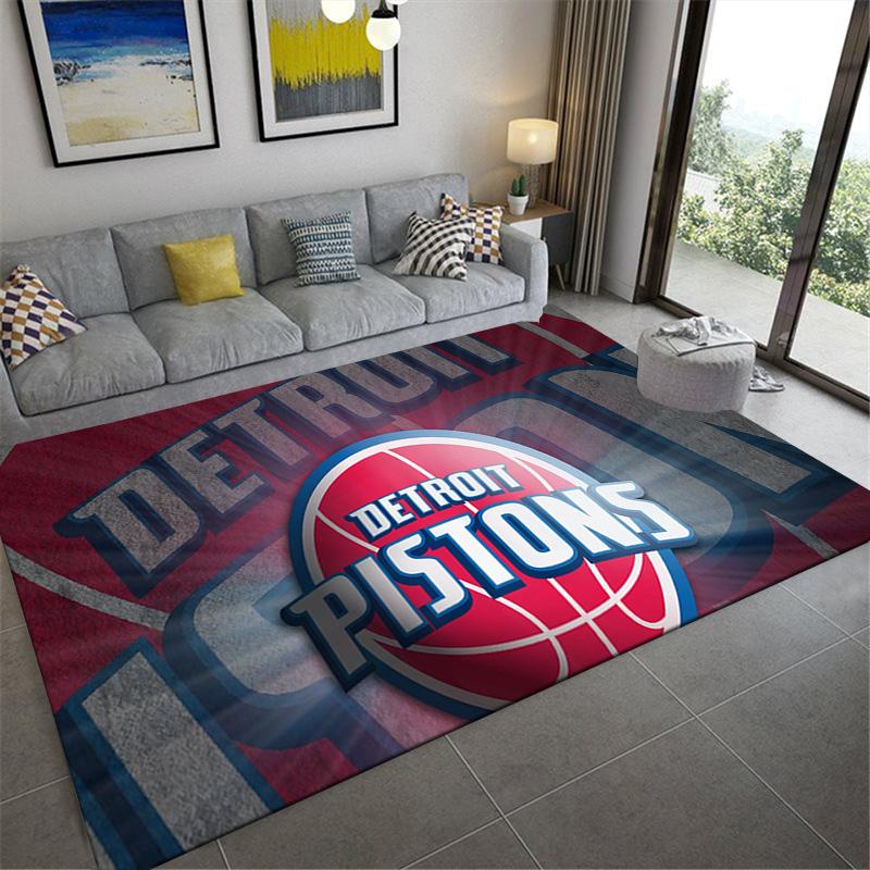 Detroit Pistons Carpet Rug for Living Room Bedroom Home Sofa Decoration,Kids Play Non-slip Floor Mat