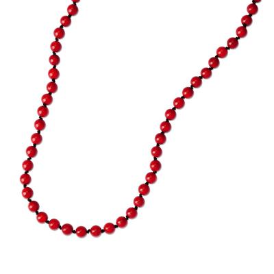 [Plata 925] Collar de Coral