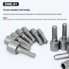14-Piece Hex Shank Non-Magnetic Socket Set for Air Wrench (Metric/Imperial)