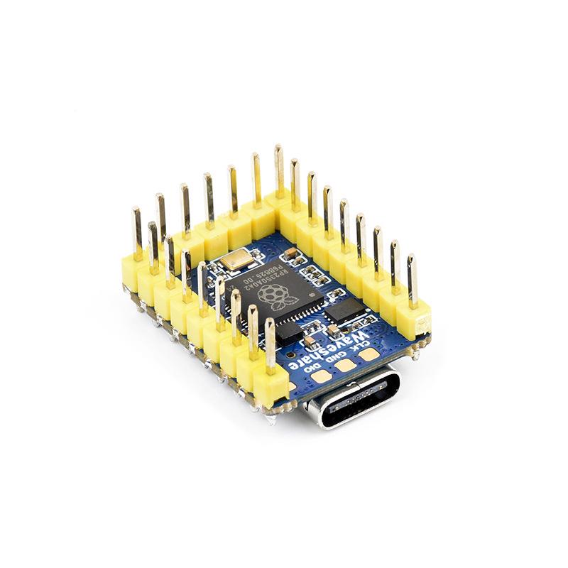 RP2350-Zero Dev Board: Raspberry Pi RP2350 with Optional Pin Headers for Unused IO