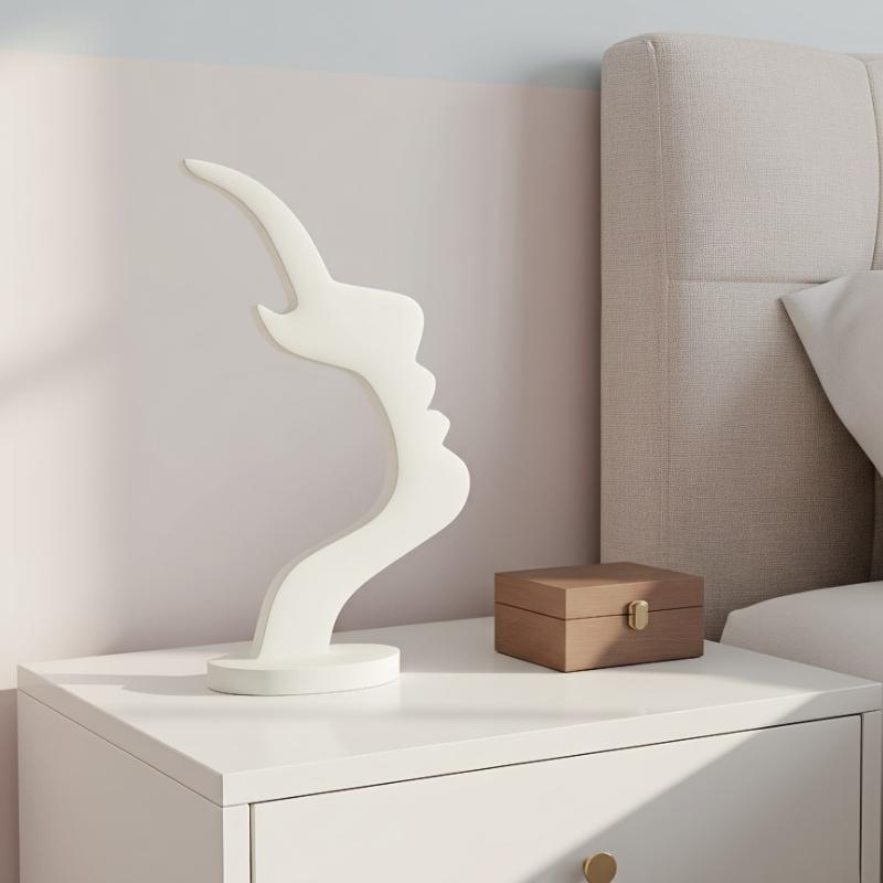 1 Stück Moderner Gebogener Brillenständer | Eleganter Seiten-Gesichtsbrillenhalter, Minimalistisches Schwarzes Design, Schützendes Brillenetui für Schreibtische oder Nachttische, Perfekt