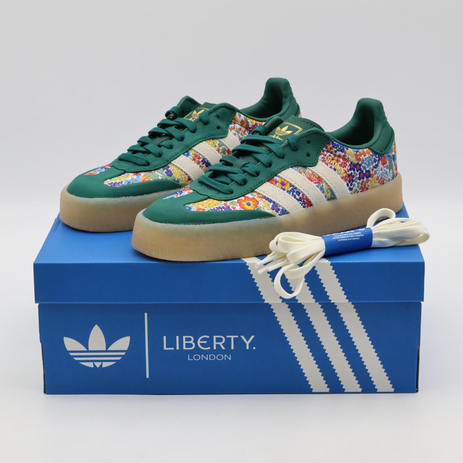JH7289 Liberty London adidas Originals Sambae Clear Sky Footwear Whit (Women s) 6W
