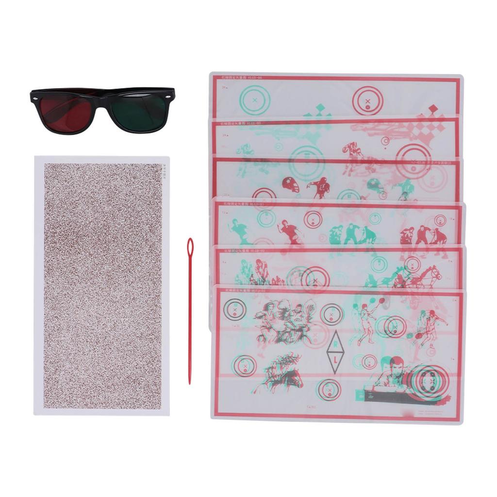 Red Green Fixed Vectograms Convergence Insufficiency Eye Training Low Vision Test Chart with