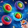 Neues 3D rotierender Ball Spaß Kreisel Spinner Handheld Sensorisches Fidget Gyroskop Spielzeug Stimmungslösung Anti-Angst Dekompression Spielzeug
