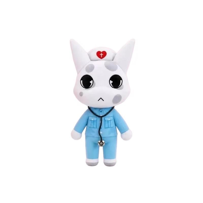Horror Anima Hospital Plush Toy Blue Dog Soft Stuffed Cartoon  Collectible For Adult Fans Home Decoration Christmas Gifts