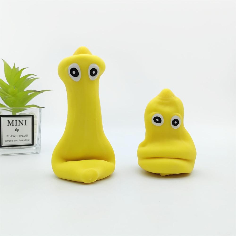 Hot Big Eyed Veggie Stretch Toy Deformable Poop Memory Sand For Hand Squeeze Daily Stress Relief