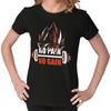 Cool No Pain No Gain Anime Weightlifting Gym Womens Top Junior Graphic Tee