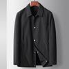 Spring and Autumn Lapel Shirt Tooling Edition Jacket Middle-aged and Youth Light Luxury Business Casual Thin Top