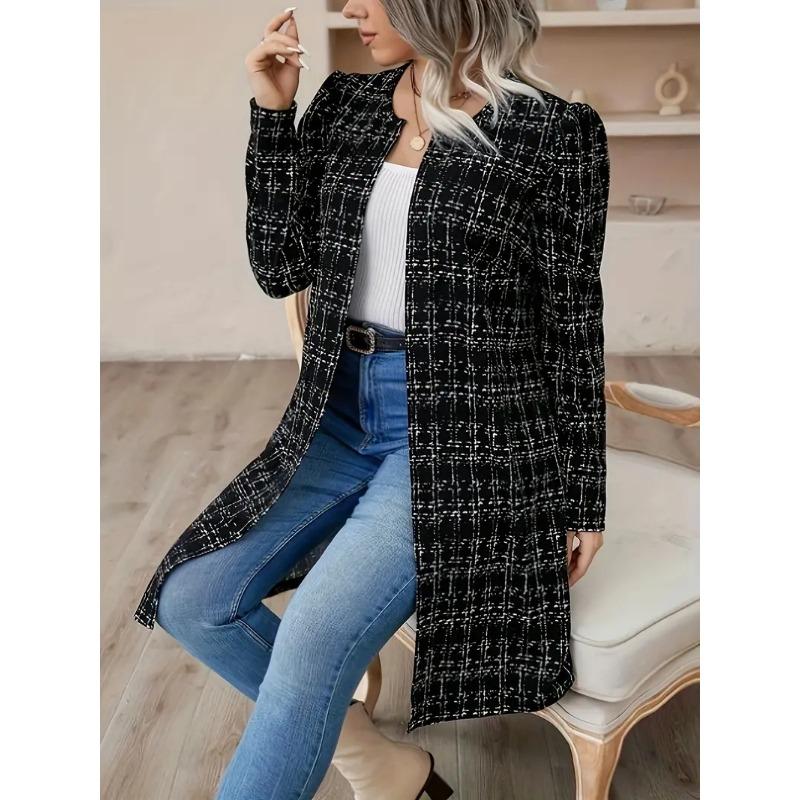 Europe And The United States Fashion Big Size Women's Cross-border Fall And Winter Fat MM Suit Jacket