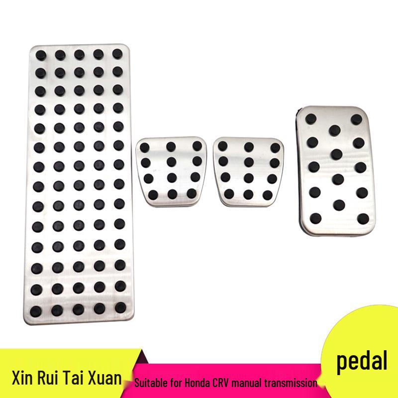 Anti-Slip Pedal Set for Honda CRV: Accelerator, Brake, and Rest Area