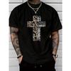 European Size  Christmas Men'S Casual Fashion T-Shirt Featuring a Fresh Design with Letters And Slogans, Made of cotton,Regular Fit with a Round Neck
