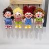 Soft Cartoon Curly Hair Plush Keychain Lovely Fluffy Doll Pendant 1Pcs Durable Key Holder for Women Purse Decor