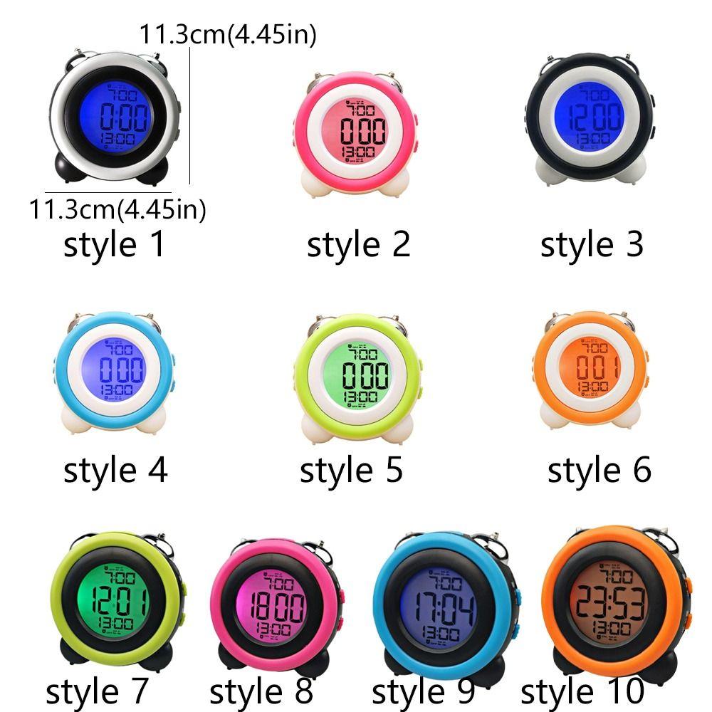 Time Date Display Dual Alarm Clock Blue Backlight Smart Alarm Clock Digital Clock  Outdoor Activity