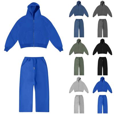 Moletom com capuz casual versátil e moderno para homens e mulheres, calça de moletom de duas peças