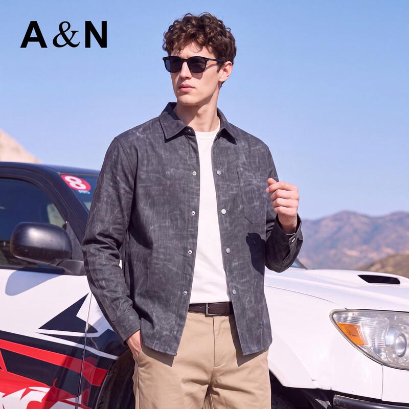 Antonio Men's Casual Long Sleeve Button-Up Shirt Jacket