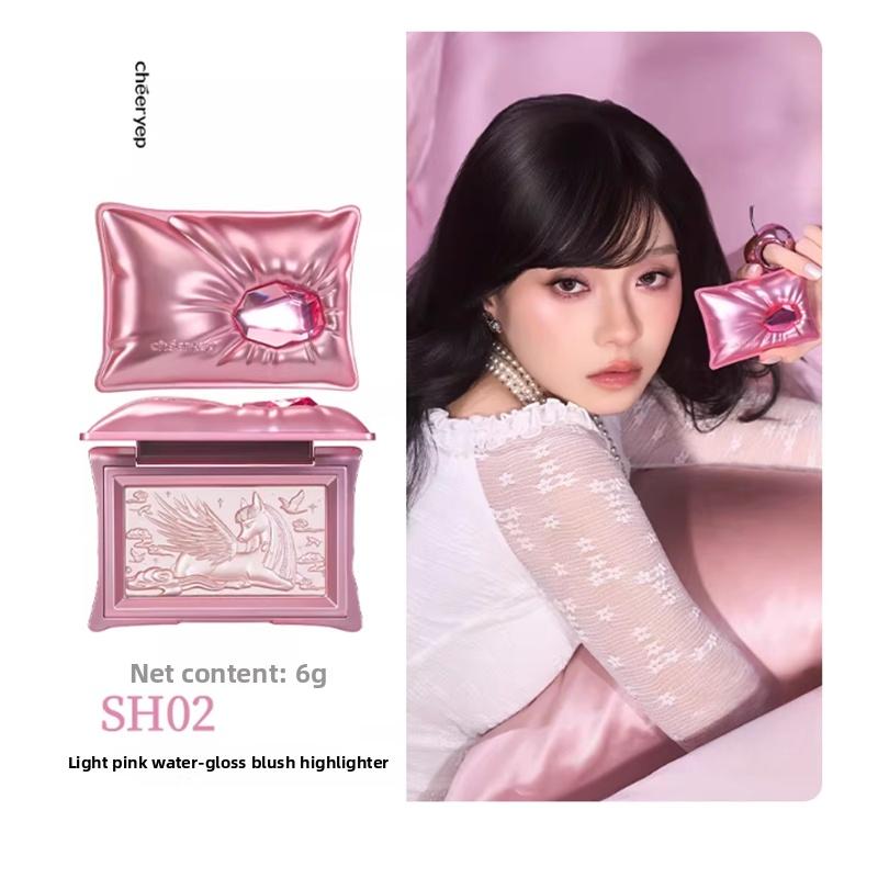 Chéeryep Set Professionale Illuminanti Trucco Bronzer Contouring Blush Cipria Pressata Shimmer Highlight Lunga Durata Illuminante