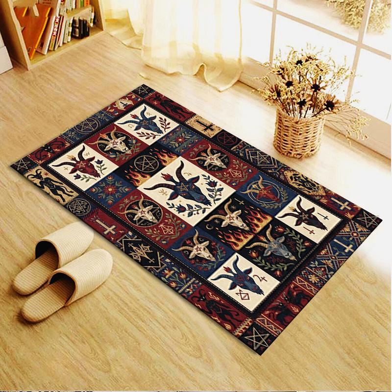 2025 New Goat Demon Carpet Rug for Living Room Bedroom Home Sofa Decoration,Kids play Non-slip Floor Mat141
