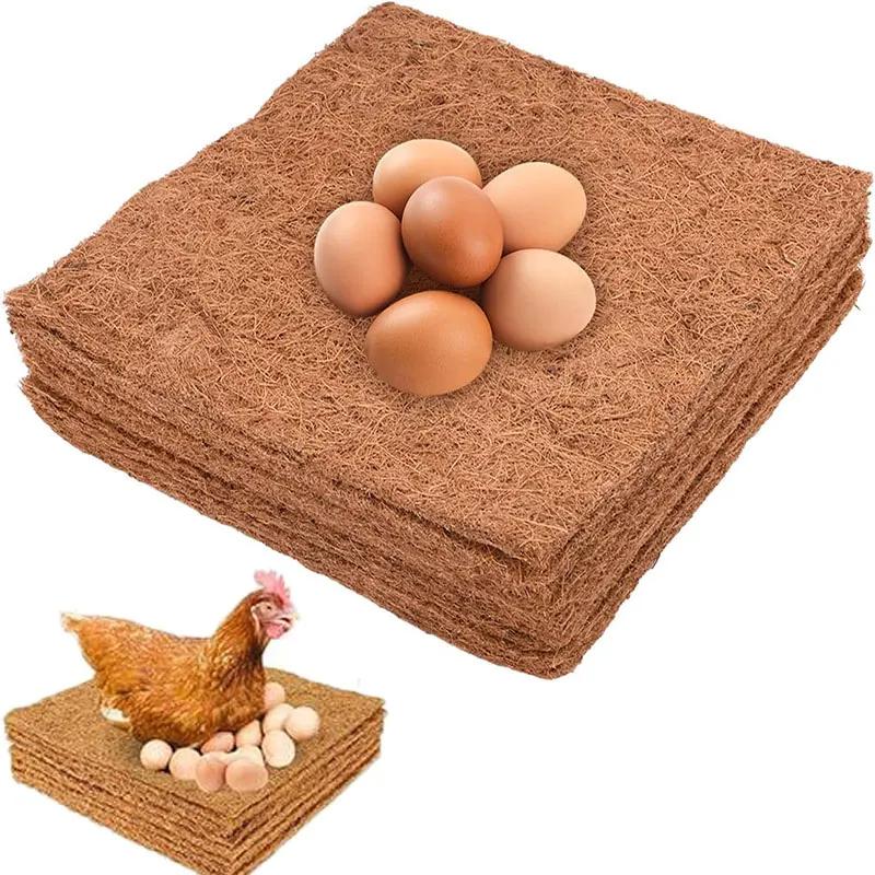 1 Piece Reusable Hens Bedding Mats For Egg Laying Eco-Friendly Coconut Fiber Chicken Nesting Pads Poultry Coop Nesting Pads