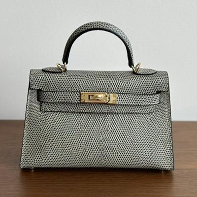 New Second-generation Bag, Lizard-pattern Cowhide, Genuine Leather, Shoulder Crossbody Handbag, Small Square Bag, Women's Bag.
