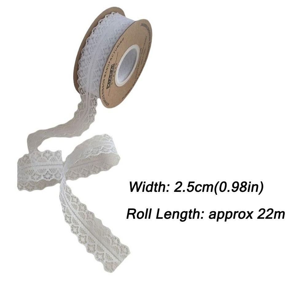 Soft Texture Lace Webbing Cut Out Lace Flower Bow Ribbon New Gift Decorative Ribbon Gift Wrapping