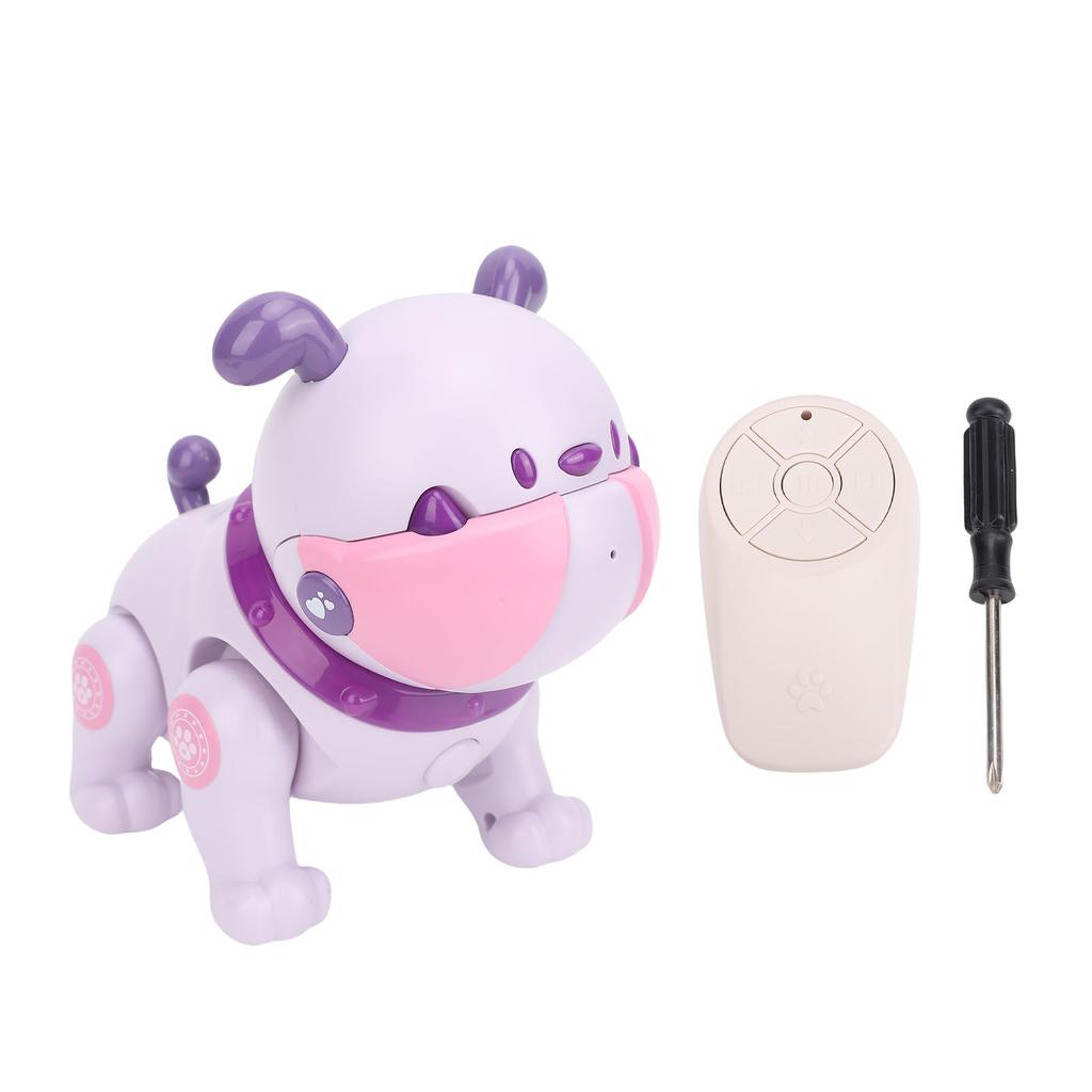 Electric Robot Dog Remote Control Pet Music and Light Function Interactive Toy for Kids Early Education