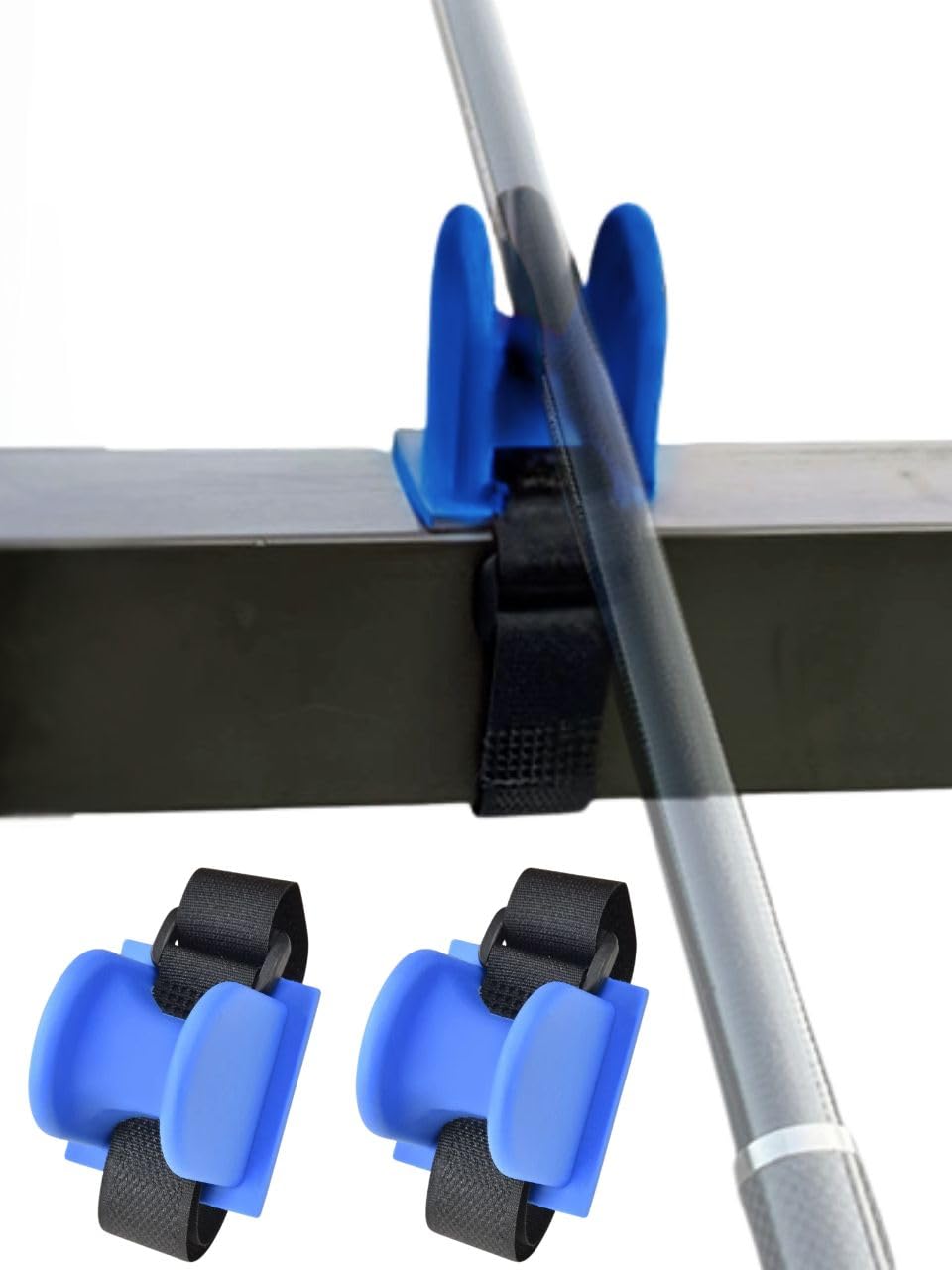 

Набор из 3 держателей для удочек, подставок для удилищ, крепления на липучке, для набережных, парапетов, поручней и ограждений (Квартира - Синий)