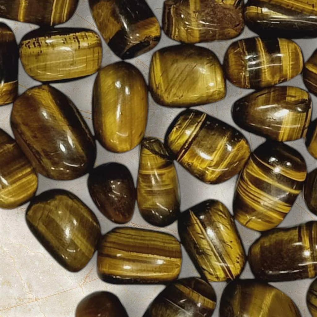 Natürlicher Tigerauge, polierter Trommelstein, Lot, 15-30 MM. Feuerstein-Tigerauge-Edelstein, Tigerauge-Trommelstein-Lot, Heilstein.