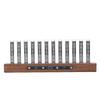 LED Music Spectrum Display Home Audio Analyzer High Sensitivity Music Rhythm Light Bar with 12 Light Tubes Adjustable