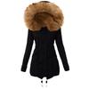 2025 New Women's Winter Cotton Coat Hooded Slim Warm Zip Jacket Fashion Outerwear for Women