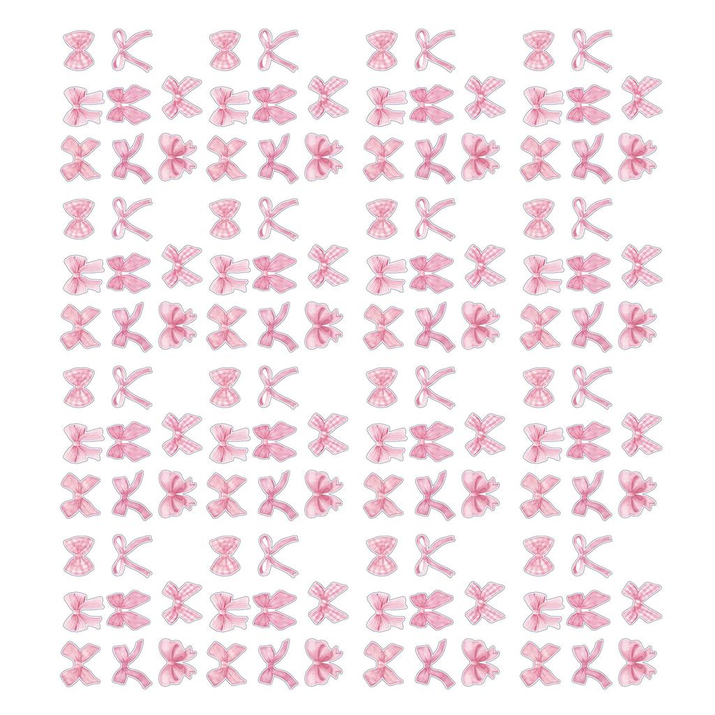 500Counts Cartoon Bowknot Sticker Aesthetic Scrapbooking Sticker for Water Bottle Notebook Journal Phone Case Wrapping