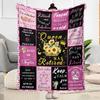 Retirement Celebration Quotes Blankets Are Suitable for Living Rooms,making Them an Ideal Choice for Outdoor Travel and Gifts.