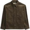 Loose Asymmetrical Pocket Button Long Sleeve Shirt Men Shirts Dark-Khaki 4088918-507