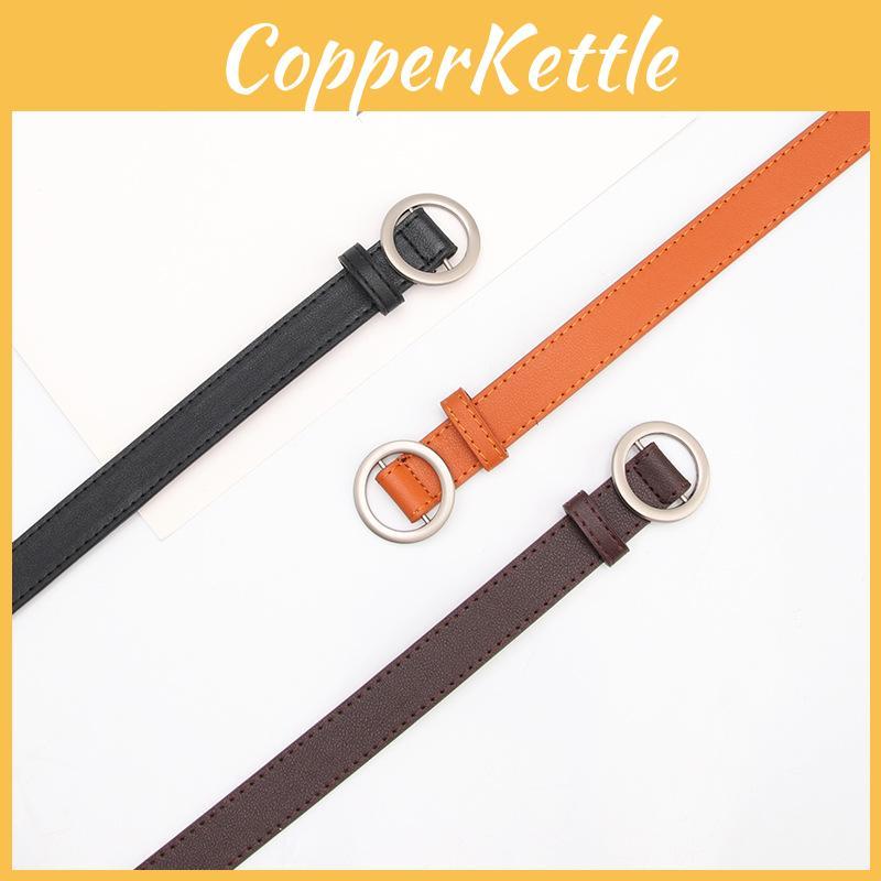 Womens Chic Faux Leather Waist Belt With Metal Buckle For Casual And Formal Looks