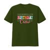 Birthday Crew Bday Groovy T Shirt vintage Washed streetwear Stylish Stretched homme designer clothes Casual Comfortable