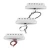 3Pcs Guitar Pickup Single Coil Set Alnico 5 Magnetic Accessory Replacement GMB137White