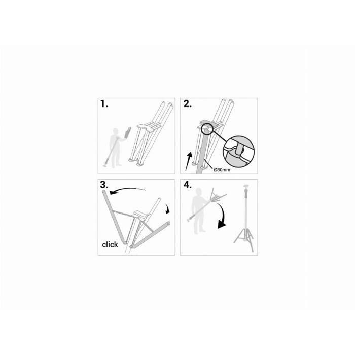 Trépied Presse Extensible - PIHER - 34050 - Serrer - Tube Ø30mm - Pratique Et Robuste