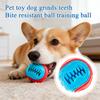 Interactive Dog Chew Toy Ball, TPR Squeaky Dispensing Dog Toys For Aggressive Chewers, Slow Feeder Puzzle Toy For Small Medium Large Dogs, Teeth