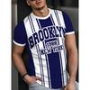 Summer Comfortable Fashionable Men's T-shirt Colorful Fun Printing Soft Comfortable Breathable Round Neck Short Sleeved T-shirt