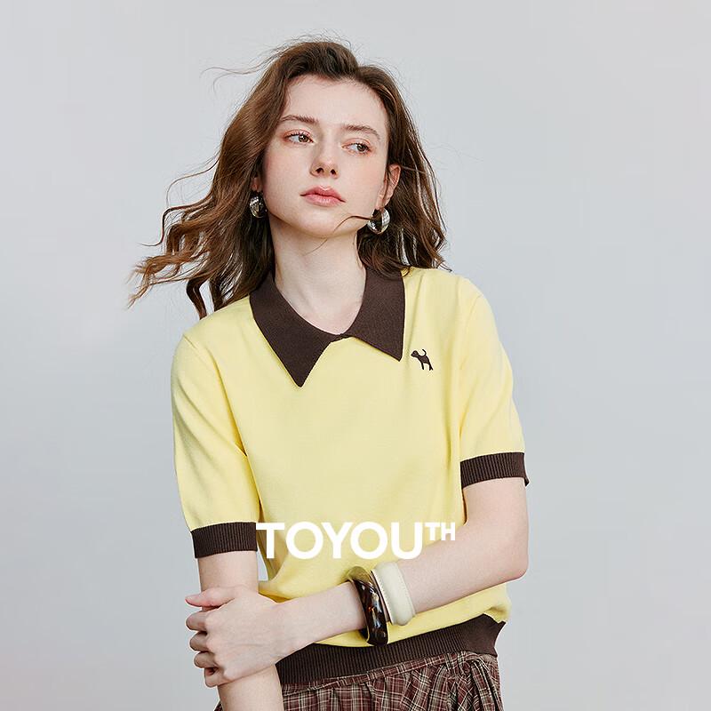 

Женская трикотажная рубашка поло Chuyu с цветными блоками M