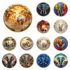Retro Round Metal Tin Signs 2D Flat Elephants Decor Pattern Nostalgic Iron Painting Novelty For Cafe Bar Man Cave Wall Decor