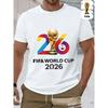 2026 USA-Canadian Cup, FIFA Football-themed Fun Print Men's Short-sleeved T-shirt, Fashionable and Trendy Summer Top, a Must-have for Football Fans,